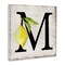 Stupell Industries M with Lemon Letter Canvas Wall Art Design by Creatif Belle